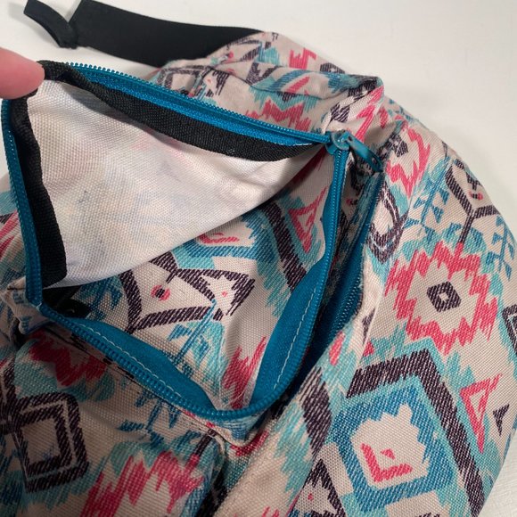 Kavu Multi-Color Aztec Print Canvas Rope Sling Bag - Picture 4 of 6